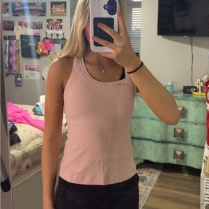 lululemon light Pink racer back Tank Top